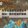 小小帝国宝石掉落关卡探秘：提升收益的策略与技巧