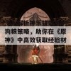 深入解析神乐技能与刷狗粮策略，助你在《原神》中高效获取经验材料