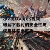 小v视频app污视频破解下载污的安全性与使用体验全解析