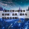 《最终幻想14职业技能详解：选择、提升与团队配合攻略》