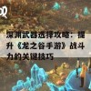 深渊武器选择攻略：提升《龙之谷手游》战斗力的关键技巧