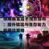 镇魔曲雷霆手加点指南：提升输出与生存能力的最佳策略