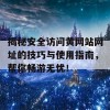 揭秘安全访问黄网站网址的技巧与使用指南，帮你畅游无忧！