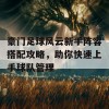 豪门足球风云新手阵容搭配攻略，助你快速上手球队管理