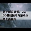 新手玩家必看：CS:GO基础技巧与游戏攻略全面解析