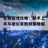 军旗游戏攻略：新手上手与老玩家胜利策略解析