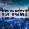 百穿符文与蓝色铭文搭配攻略：提升角色输出的实用技巧