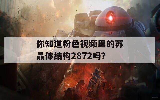 你知道粉色视频里的苏晶体结构2872吗？