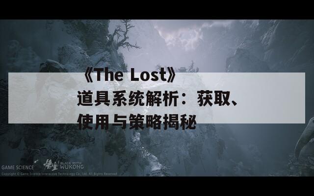 《The Lost》道具系统解析：获取、使用与策略揭秘