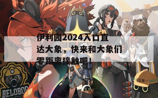 伊利园2024入口直达大象，快来和大象们零距离接触吧！