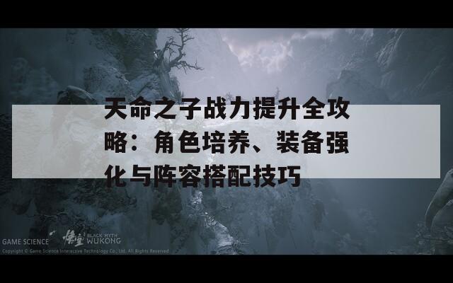 天命之子战力提升全攻略：角色培养、装备强化与阵容搭配技巧