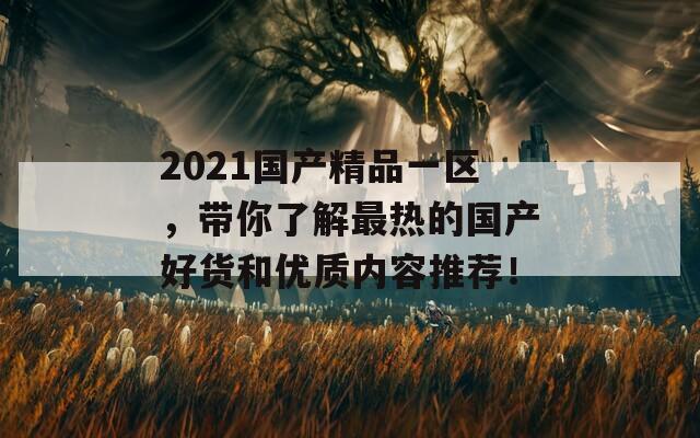 2021国产精品一区，带你了解最热的国产好货和优质内容推荐！