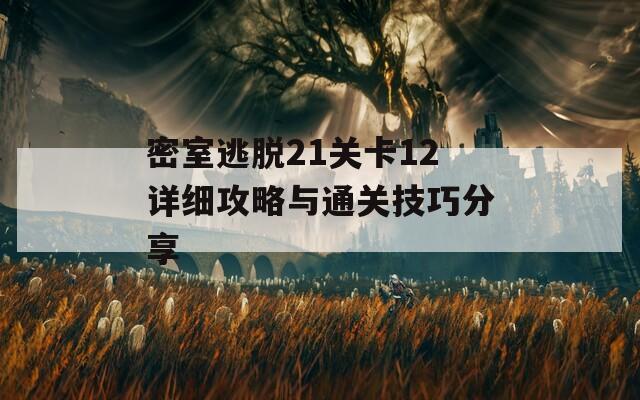 密室逃脱21关卡12详细攻略与通关技巧分享