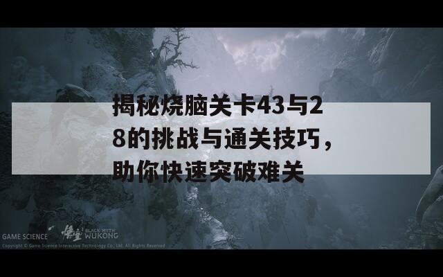 揭秘烧脑关卡43与28的挑战与通关技巧，助你快速突破难关