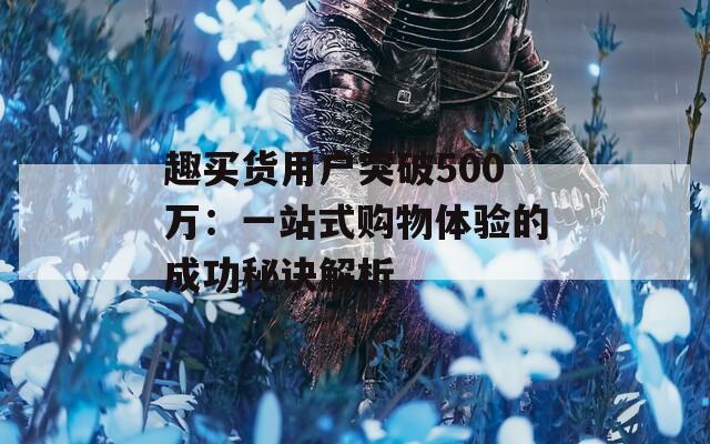 趣买货用户突破500万：一站式购物体验的成功秘诀解析