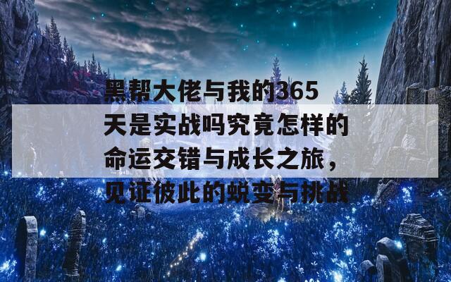 黑帮大佬与我的365天是实战吗究竟怎样的命运交错与成长之旅，见证彼此的蜕变与挑战