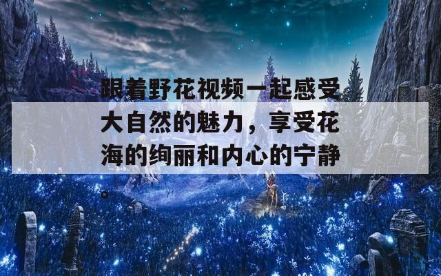 跟着野花视频一起感受大自然的魅力，享受花海的绚丽和内心的宁静。