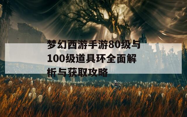 梦幻西游手游80级与100级道具环全面解析与获取攻略