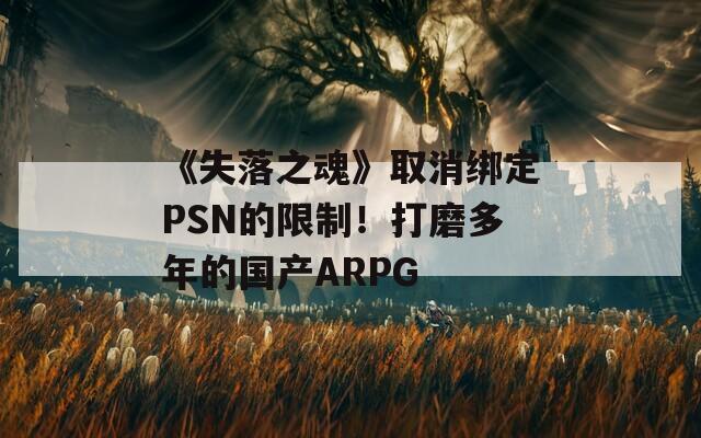 《失落之魂》取消绑定PSN的限制！打磨多年的国产ARPG