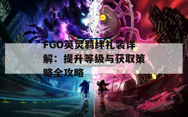 FGO英灵羁绊礼装详解：提升等级与获取策略全攻略